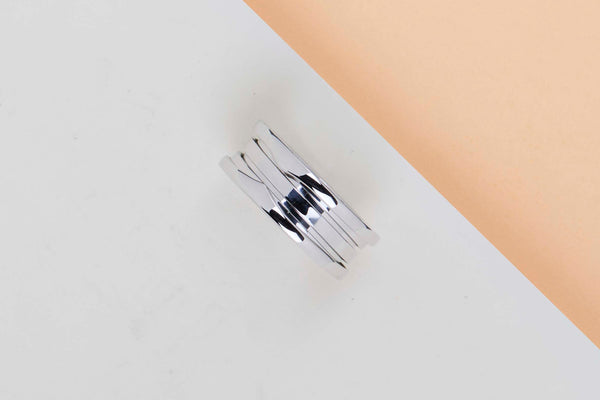 B.ZERO 1 Three Band Ring - White Gold - Size 57