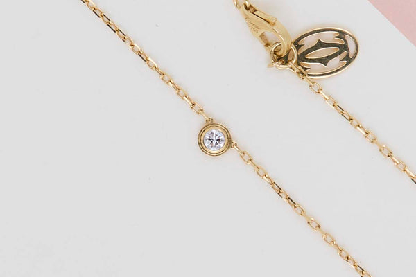 D'Amour Necklace Small - Yellow Gold & Diamond - B&P