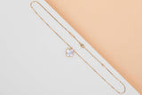 Vintage Alhambra Necklace - Yellow Gold - Mother Of Pearl - 42 CM - B&P