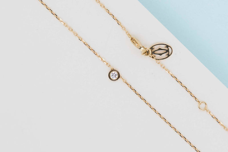D'Amour Necklace Small - Yellow Gold & Diamond - B&P