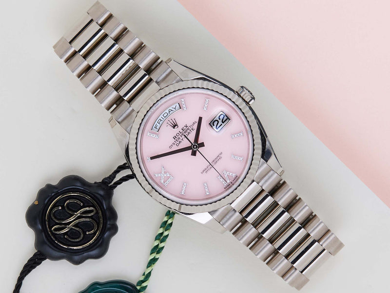 Day-Date 36 'Pink Opal Diamond Dial - President'