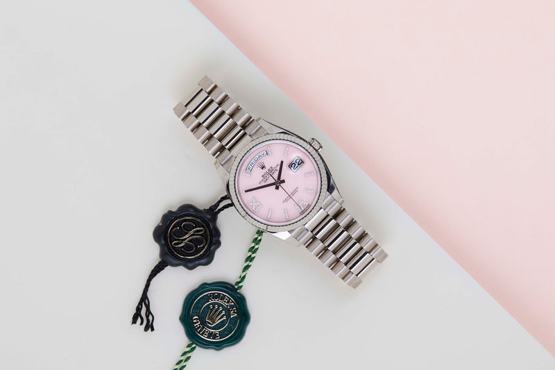 Day-Date 36 'Pink Opal Diamond Dial - President'