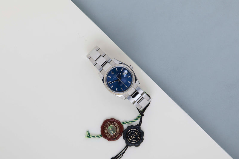 Oyster Perpetual Date 34 'Blue Dial'