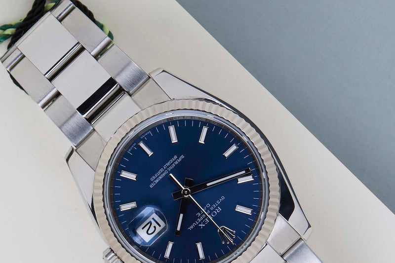Oyster Perpetual Date 34 'Blue Dial'