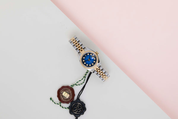 Datejust 26 'Blue Vignette Diamond Dial - Jubilee'