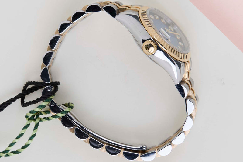 Datejust 26 'Blue Vignette Diamond Dial - Jubilee'