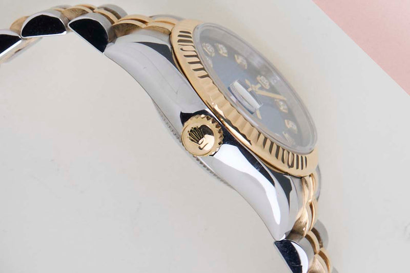 Datejust 26 'Blue Vignette Diamond Dial - Jubilee'