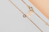 D'Amour Necklace Small - Rose Gold & Diamond - B&P