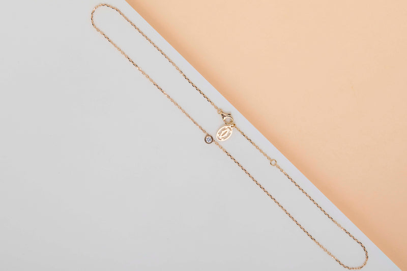 D'Amour Necklace Small - Rose Gold & Diamond - B&P