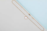 Vintage Alhambra Necklace - Yellow Gold - Mother Of Pearl - 42 CM - B&P