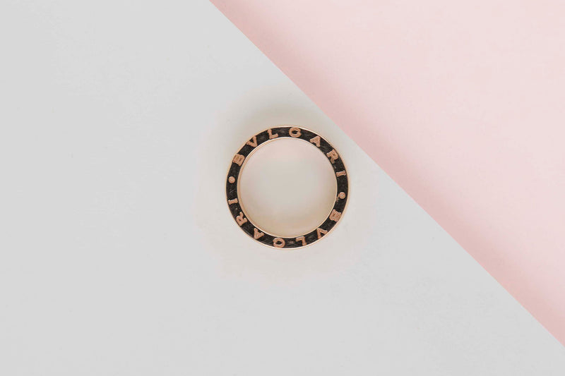 B.ZERO 1 Three-Band Ring - Rose Gold - Size 55
