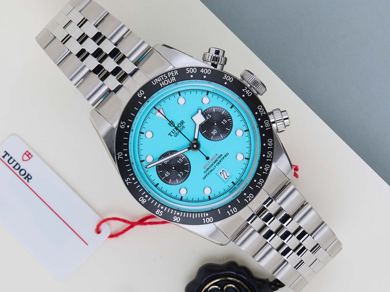 Black Bay Chrono 'Flamingo Blue - Jubilee'