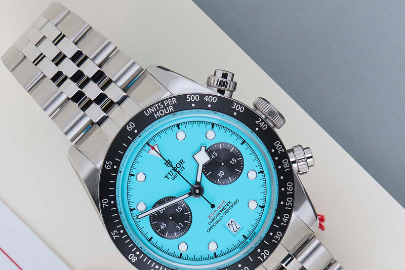 Black Bay Chrono 'Flamingo Blue - Jubilee'
