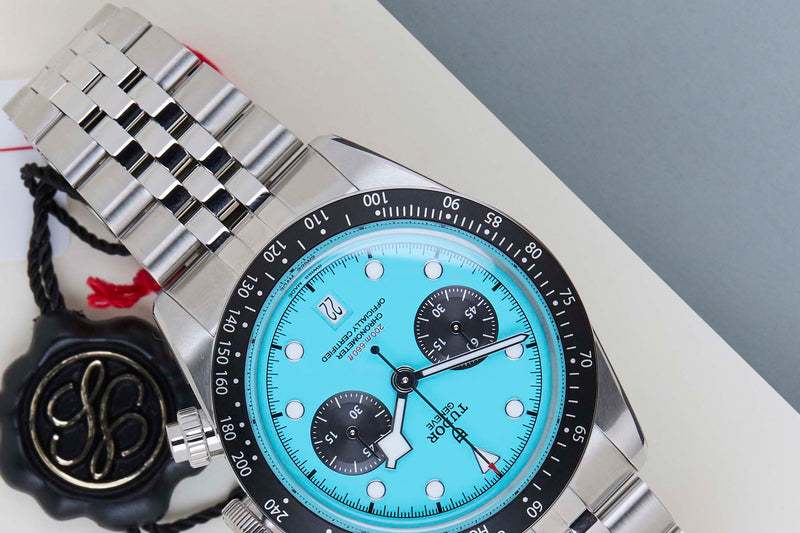 Black Bay Chrono 'Flamingo Blue - Jubilee'