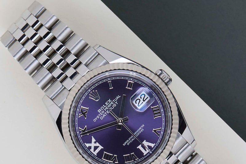 Datejust 36 'Aubergine Diamond Dial - Jubilee'