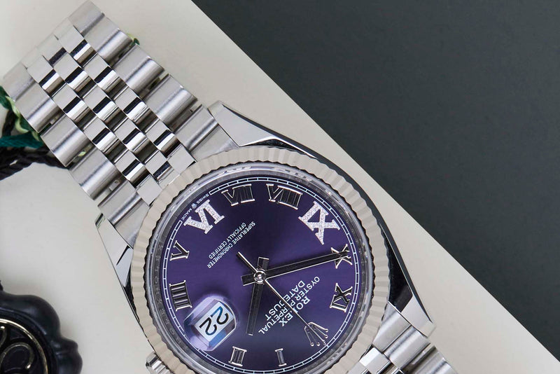 Datejust 36 'Aubergine Diamond Dial - Jubilee'