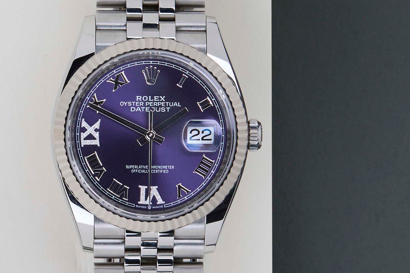 Datejust 36 'Aubergine Diamond Dial - Jubilee'
