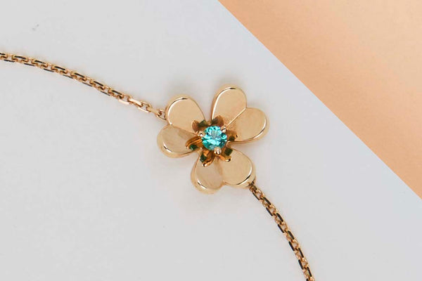 Frivole Mini Bracelet - Yellow Gold & Emerald - B&P
