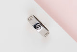 LOVE RING - WHITE GOLD - SIZE 57 - B