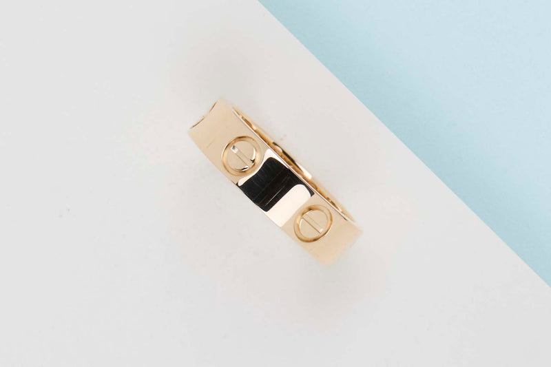 LOVE RING - YELLOW GOLD - SIZE 55 - B