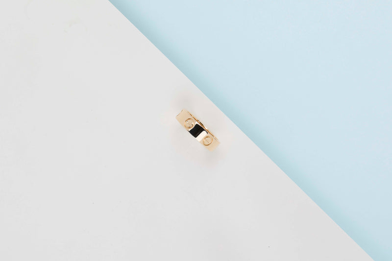 LOVE RING - YELLOW GOLD - SIZE 55 - B