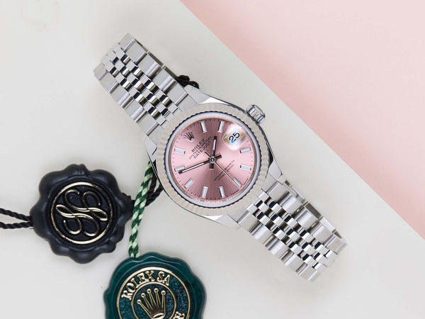 Datejust 28 'Pink Dial - Jubilee'