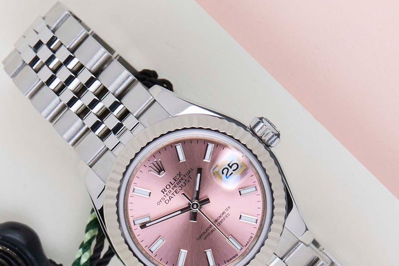 Datejust 28 'Pink Dial - Jubilee'