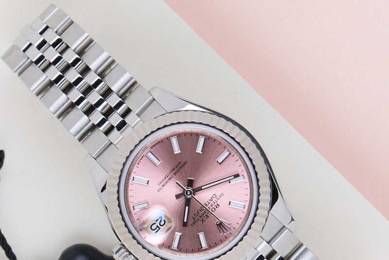 Datejust 28 'Pink Dial - Jubilee'