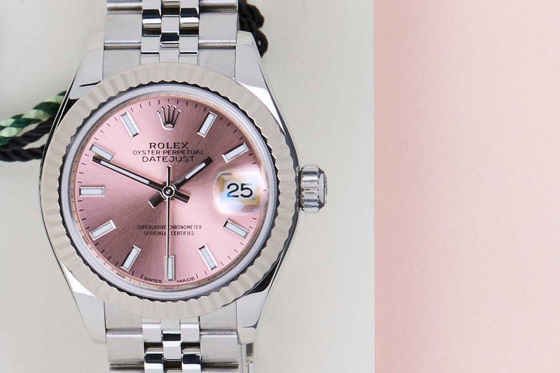 Datejust 28 'Pink Dial - Jubilee'