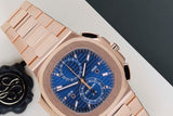 Nautilus Flyback Chronograph Travel Time 'Blue Dial'