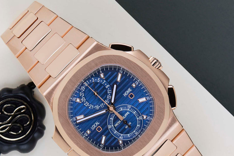 Nautilus Flyback Chronograph Travel Time 'Blue Dial'