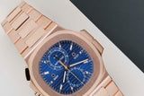 Nautilus Flyback Chronograph Travel Time 'Blue Dial'