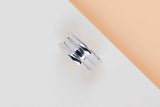 B.Zero 1 Three Band Ring - White Gold - Size 52 - B