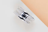 B.Zero 1 Three Band Ring - White Gold - Size 52 - B