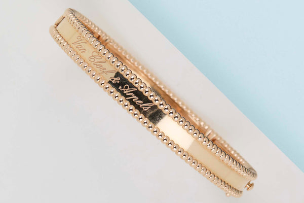 Perlée Signature Bracelet Medium - Size M - Rose Gold - B&P