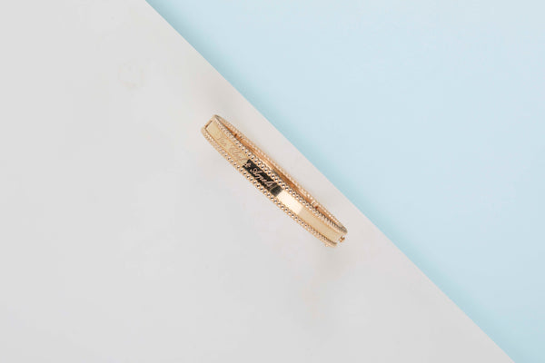 Perlée Signature Bracelet Medium - Size M - Rose Gold - B&P