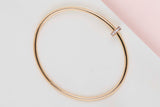 Juste Un Clou Bracelet Small - Rose Gold & Diamonds - Size 17 - B&P
