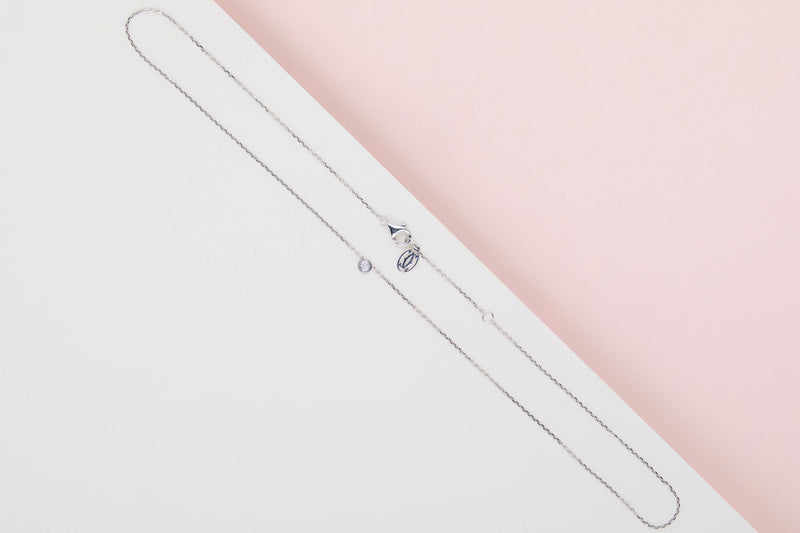 D'Amour Necklace XS - White Gold & Diamond - B&P
