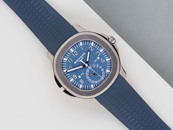 Aquanaut Travel Time 'Blue Dial - White Gold'