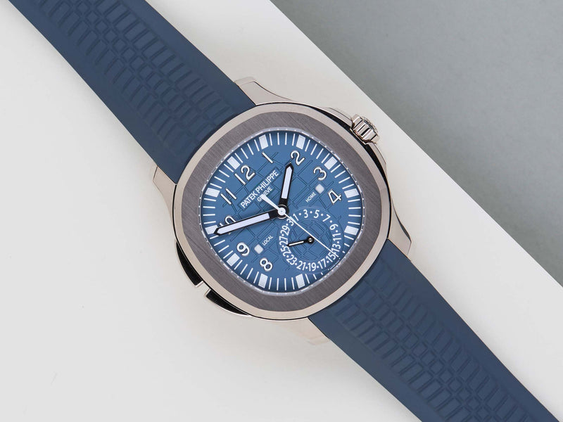 Aquanaut Travel Time 'Blue Dial - White Gold'