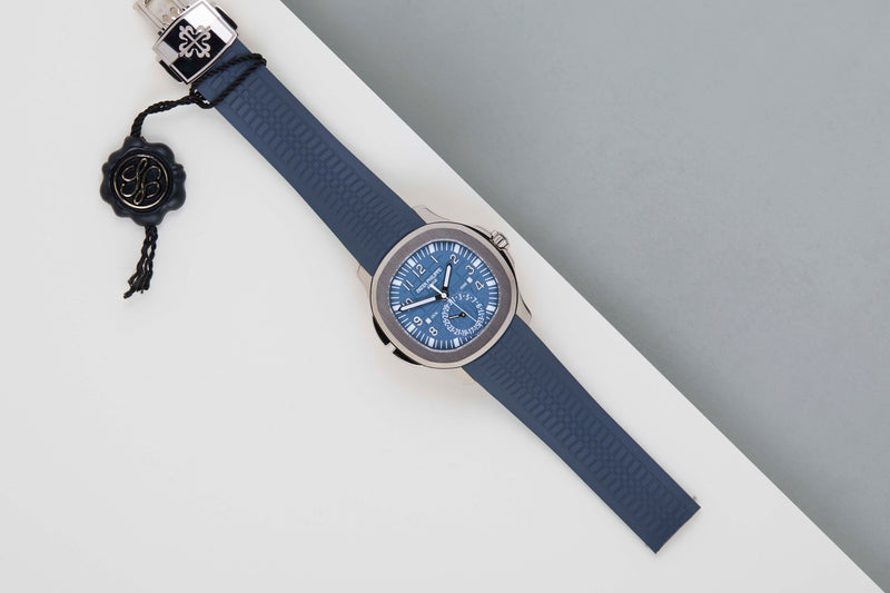 Aquanaut Travel Time 'Blue Dial - White Gold'