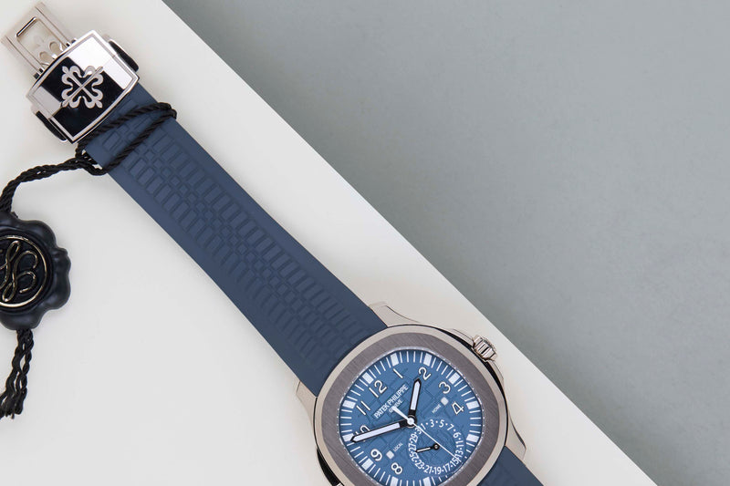 Aquanaut Travel Time 'Blue Dial - White Gold'