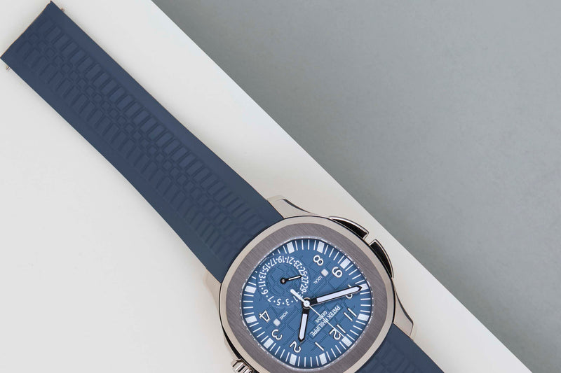 Aquanaut Travel Time 'Blue Dial - White Gold'