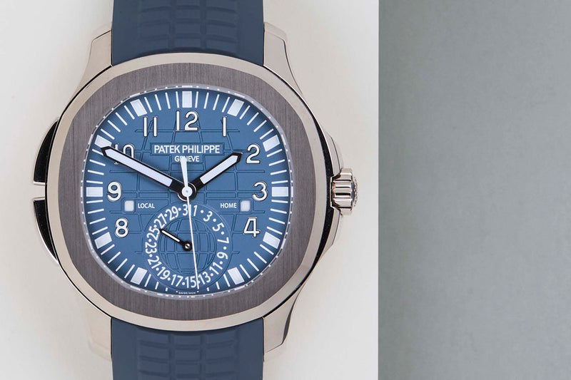 Aquanaut Travel Time 'Blue Dial - White Gold'