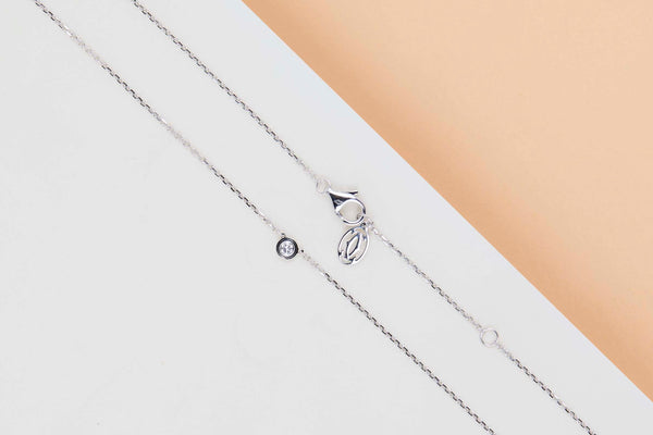 D'Amour Necklace XS - White Gold & Diamond - B&P