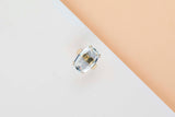 14 ct. Yellow Gold - Blue Topaz - Size 54