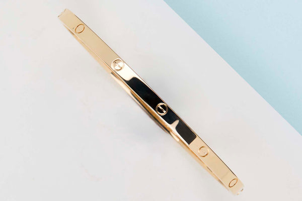 Love Bracelet Small - Yellow Gold - Size 18 - B&P
