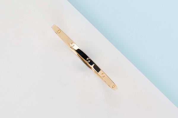 Love Bracelet Small - Yellow Gold - Size 18 - B&P