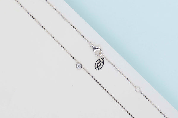 D'amour Necklace XS - White Gold & Diamond - B&P - 41 CM