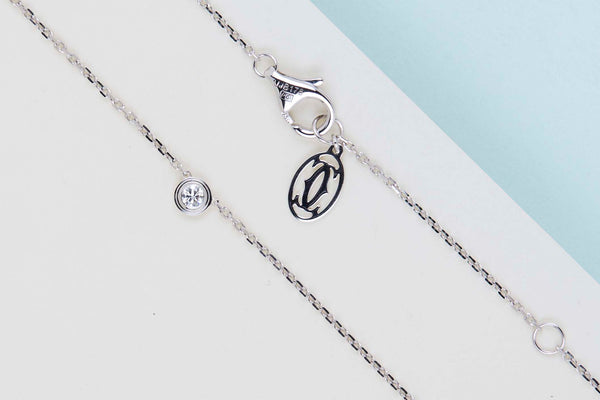 D'amour Necklace XS - White Gold & Diamond - B&P - 41 CM